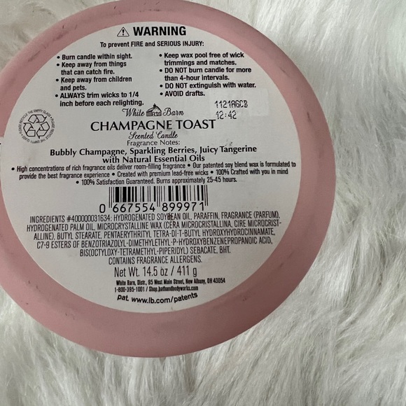 ❤️SOLD❤️Champagne Toast Fragrance Candle - Picture 3 of 5